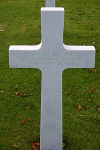 Back of headstone — Milroy Glenn Mc Intosh