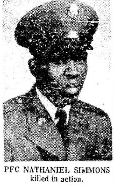 Headstone of Nathaniel Simmons
