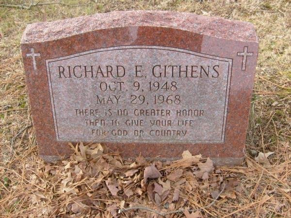 Headstone of Richard Earl Githens