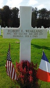 Back of headstone — Robert E Weakland