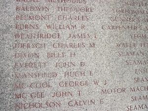 Back of headstone — Billy Harrison Dixon