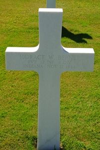 Back of headstone — Horace William Berner