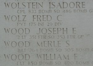 Headstone of Joseph Eugene Wood