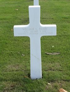 Back of headstone — William Lawrence Berry
