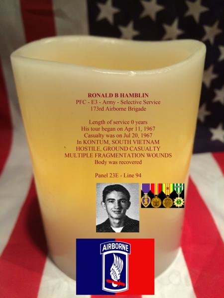 Headstone of Ronald B Hamblin