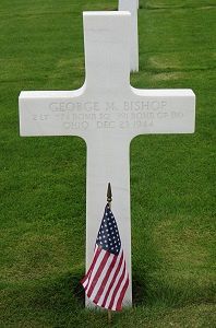 Back of headstone — George Marshall Bishop