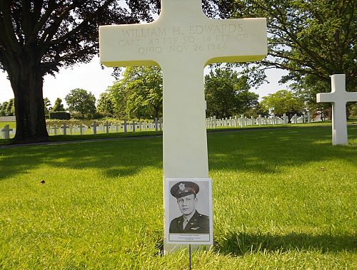 Back of headstone — William Hampton Edwards