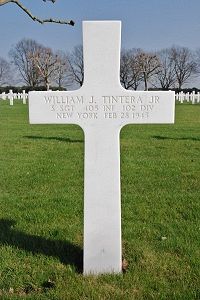 Back of headstone — William Joseph Tintera