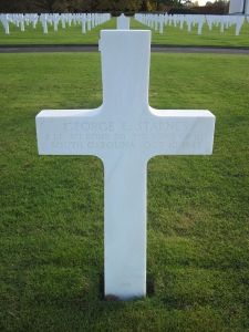 Back of headstone — George E Starnes