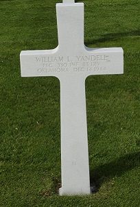 Back of headstone — William Leroy Yandell