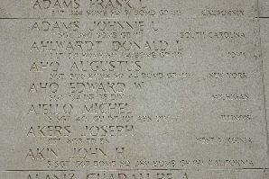 Headstone shared by 3 interments, including John Harrison Akin