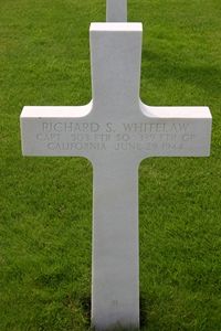 Back of headstone — Richard Sherman Whitelaw