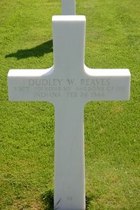 Back of headstone — Dudley Wayne Reaves
