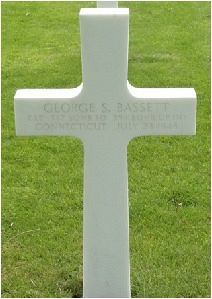 Back of headstone — George Sheldon Bassett