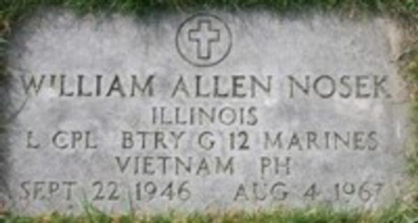 Headstone of William Allen Nosek