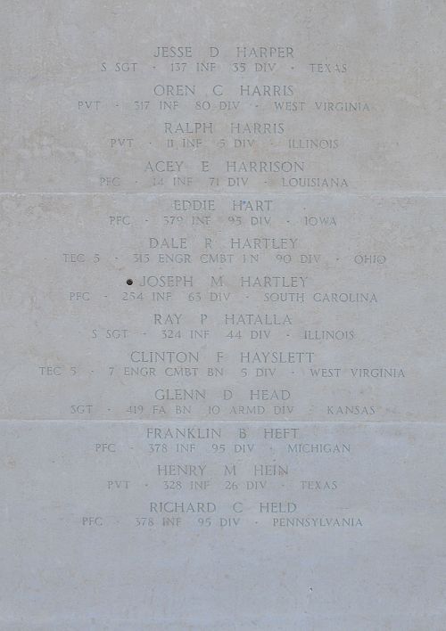 Back of headstone — Franklin B Heft