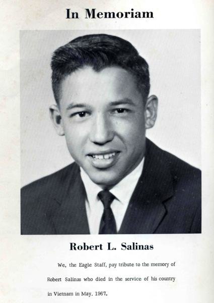 Headstone of Robert Longoria Salinas
