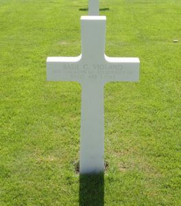 Back of headstone — Basil George Violand
