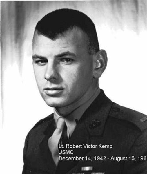 Back of headstone — Robert Victor Kemp