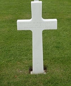 Back of headstone — William Reed Parsons