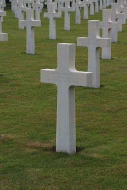 Back of headstone — Leon Cowan