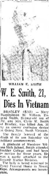 Headstone of William Eugene Smith