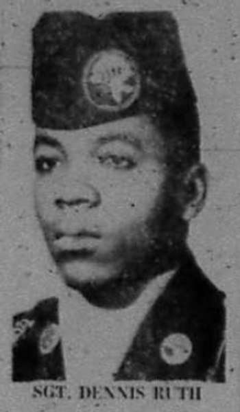 Headstone of Dennis Ruth