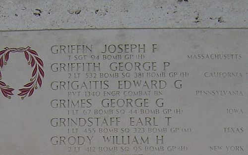 Headstone of George Paul Griffith