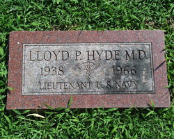 Headstone of Lloyd Patterson Hyde