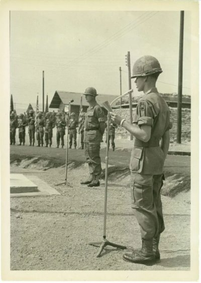 The above photo of 2LT Maude was provided by COL (Ret) Wayne H. Morris, AG Corps Hall of Fame, Class of 2014. COL (Ret) Morris served in Vietnam with LTG Maude in the 199th Light Infantry Brigade.