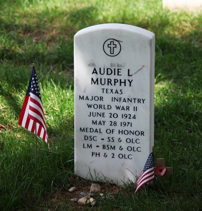 Audie Murphy — Headstone Front