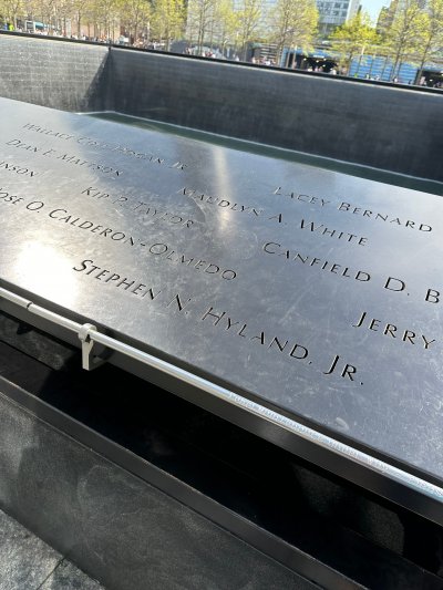 The 9/11 Memorial in NYC