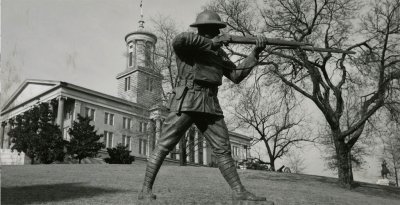 Statue of Sergeant Alvin C. York at the Tennessee State House in Nashville, Tennessee