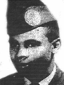 Back of headstone — Johnny Allen