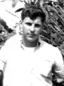 Back of headstone — Donald Akins