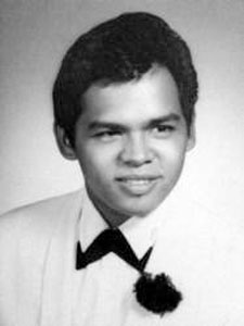 Back of headstone — Larry Alcos