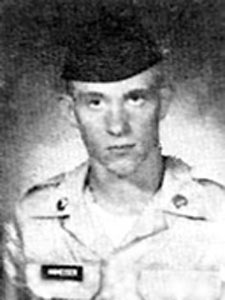 Back of headstone — David Amheiser