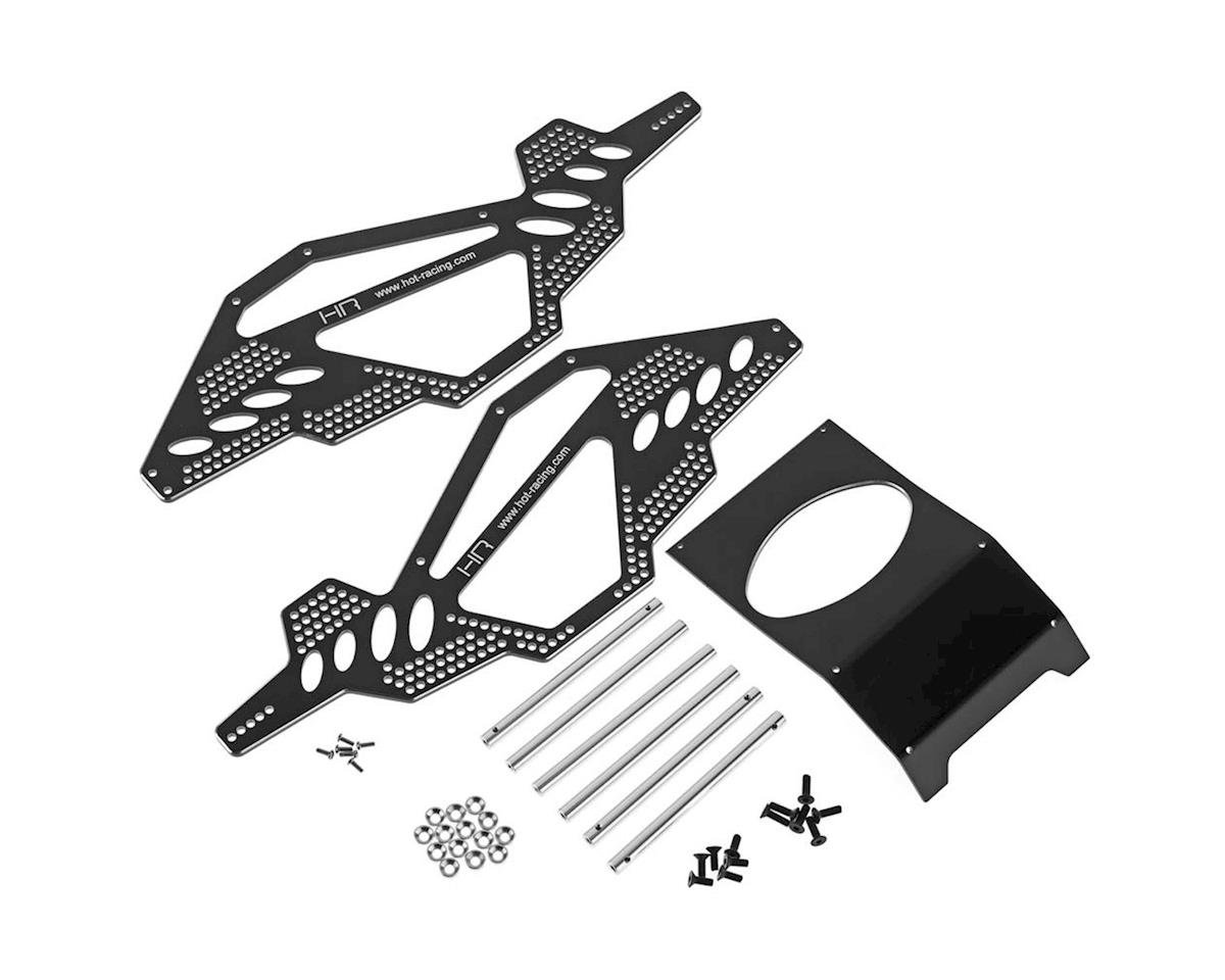Hot Racing Aluminum Rock Racer Conversion Chassis, Black: Axial AX10