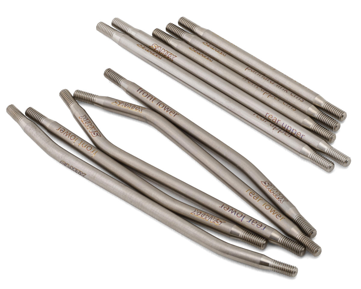 Samix SCX10 Pro Titanium High Clearance Links (10) (Chassis Mounted Servo)
