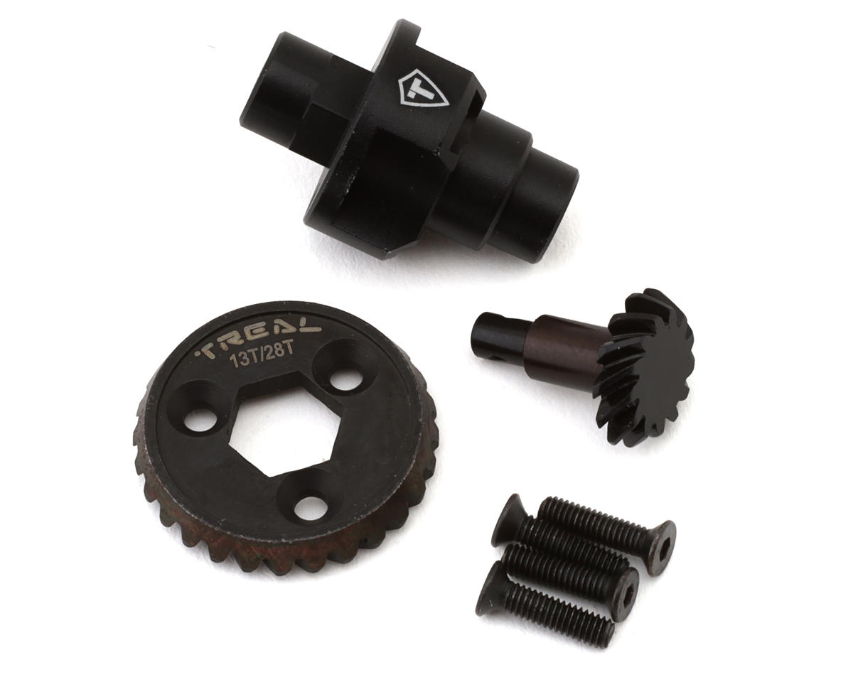 Treal Hobby Axial UTB18 Heavy Duty Steel Axle Overdrive Set w/Spool (13T/28T)
