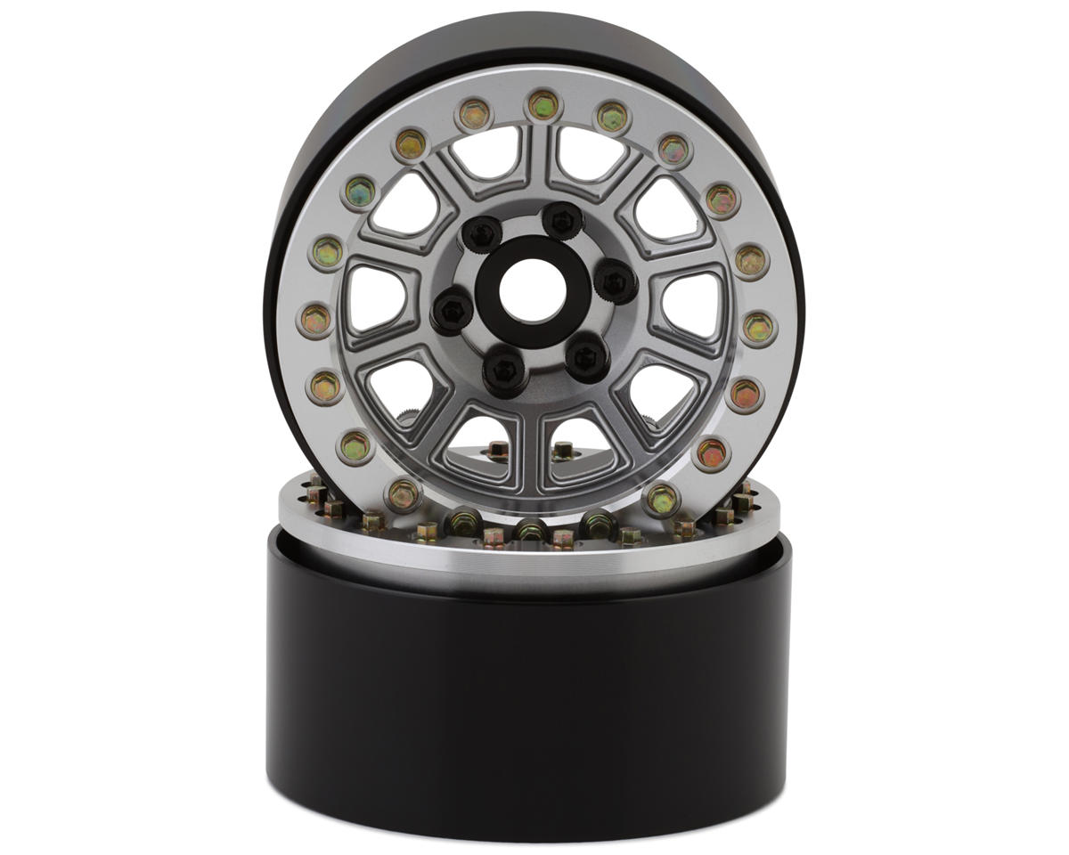 SSD RC 1.9” Dominator Beadlock Wheels (Silver) (2)