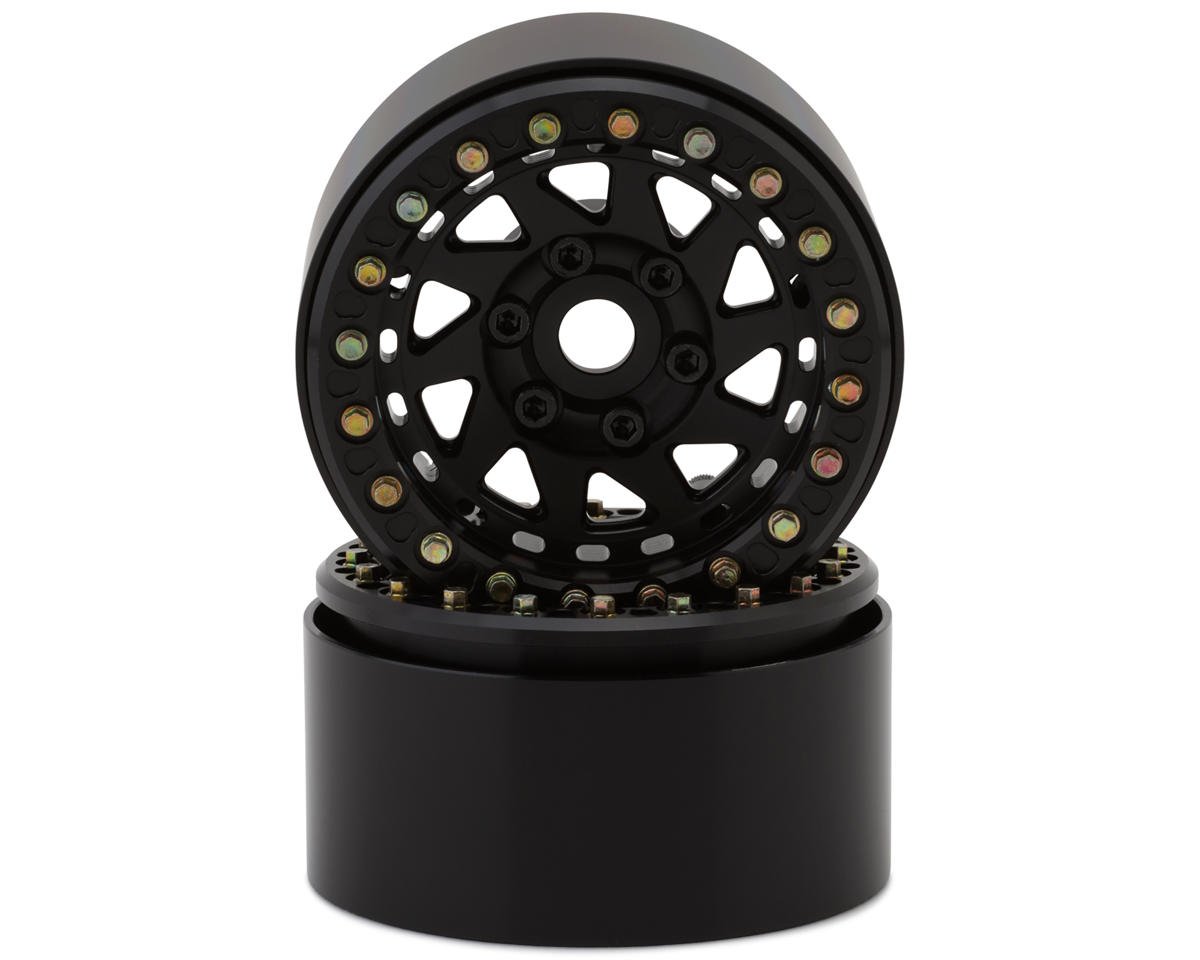 SSD RC 1.9” Bruiser Beadlock Wheels (Black) (2)