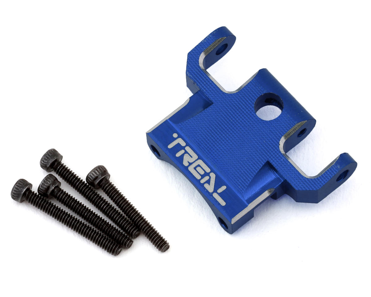 Treal Hobby Axial SCX24 Aluminum Rear Upper Link Mount (Blue)