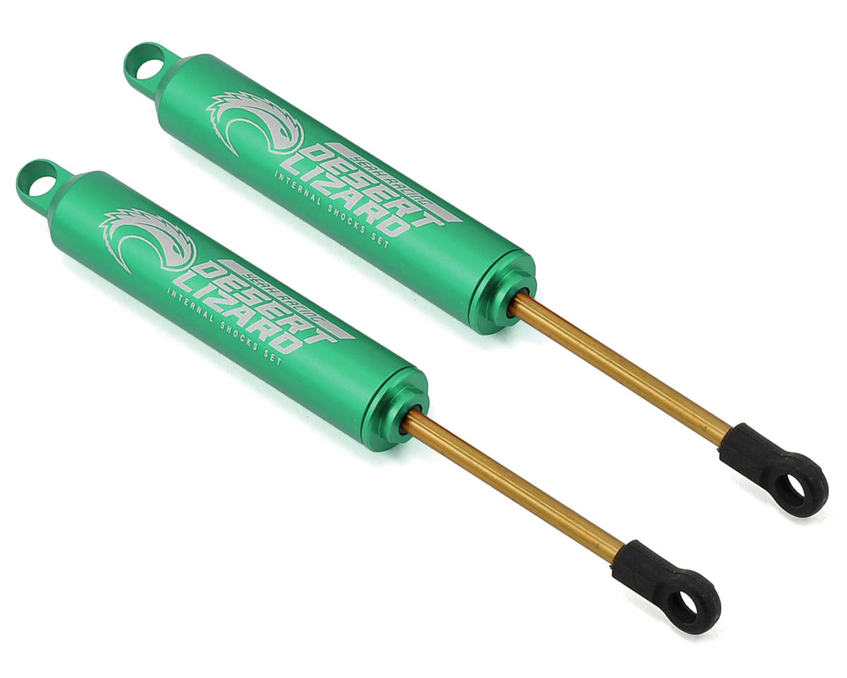 Yeah Racing Aluminum Desert Lizard Two Stage Internal Spring Shocks (Green) (2)