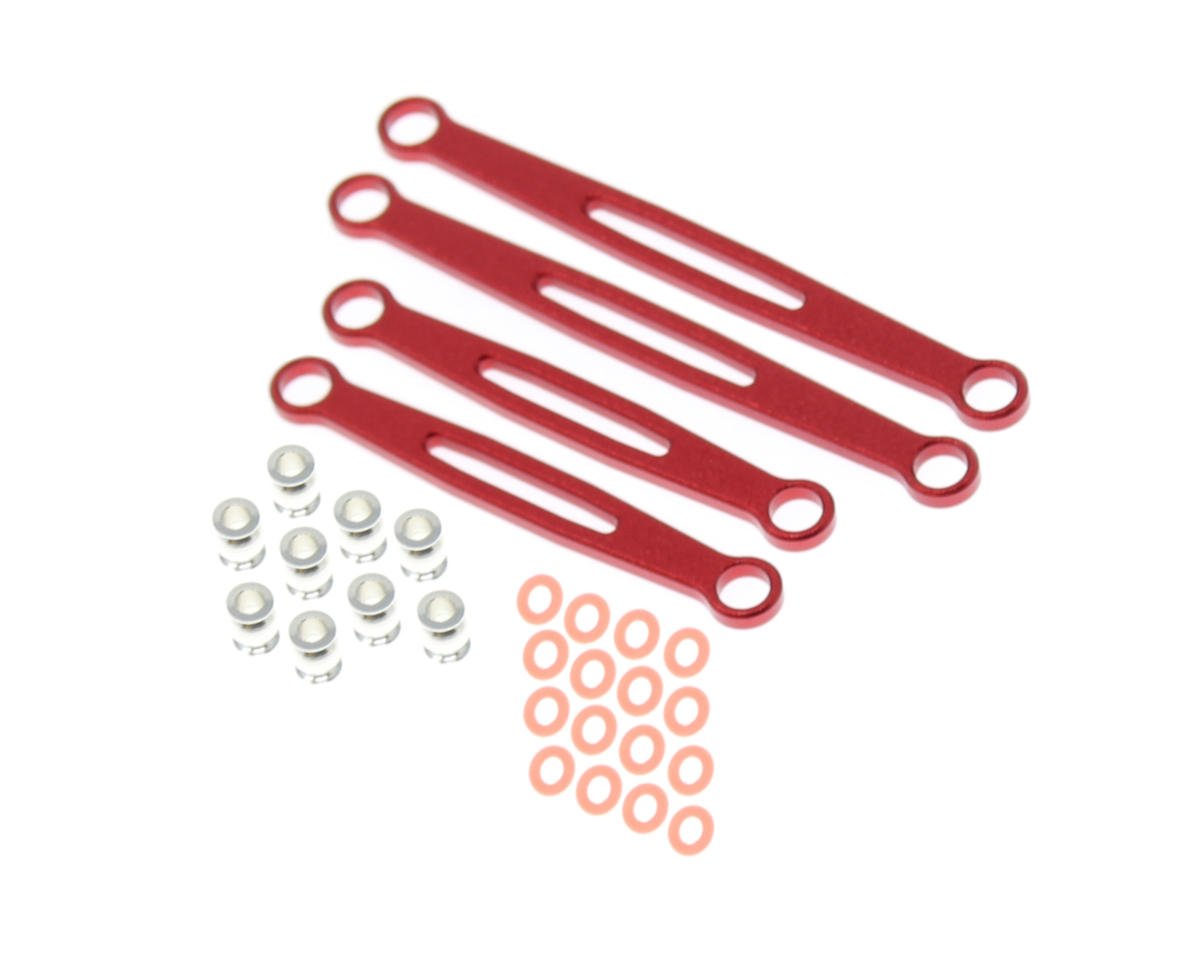 Redcat MT-18 Aluminum Front/Rear Links (Red) (4)