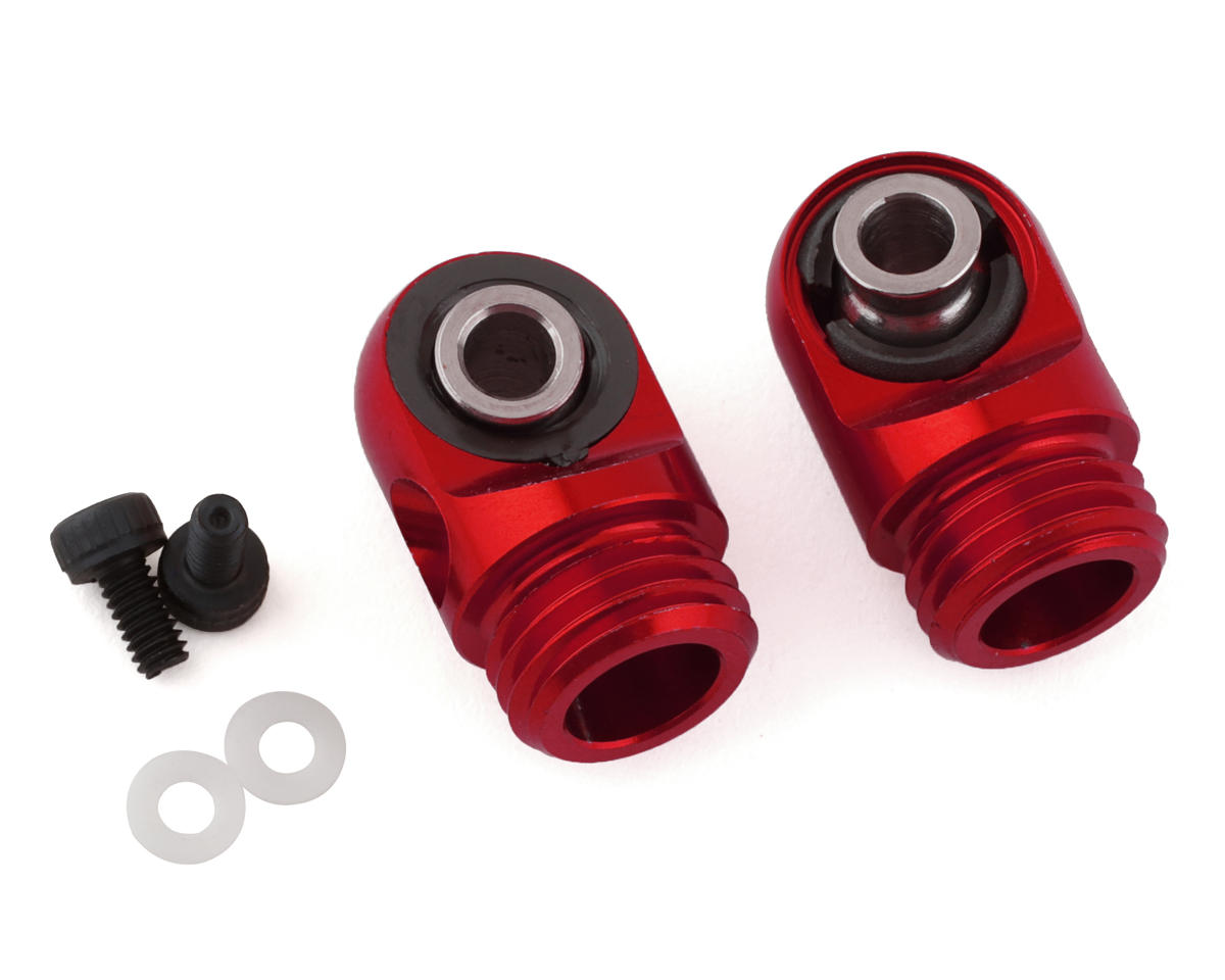 Incision S8E Machined Aluminum Shock Caps (Red) (2)