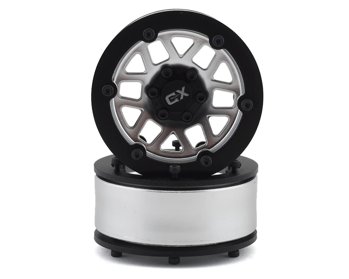 Incision KMC XD229 Machete 1.9" Plastic Beadlock Wheels (2) (Satin Silver)