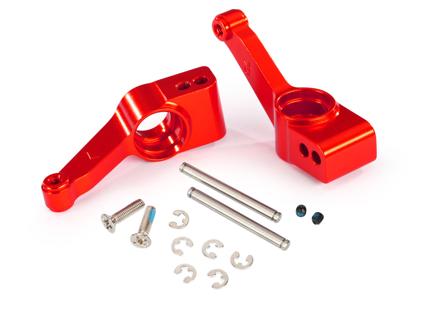 Red Aluminum Axle Carriers (L&R)