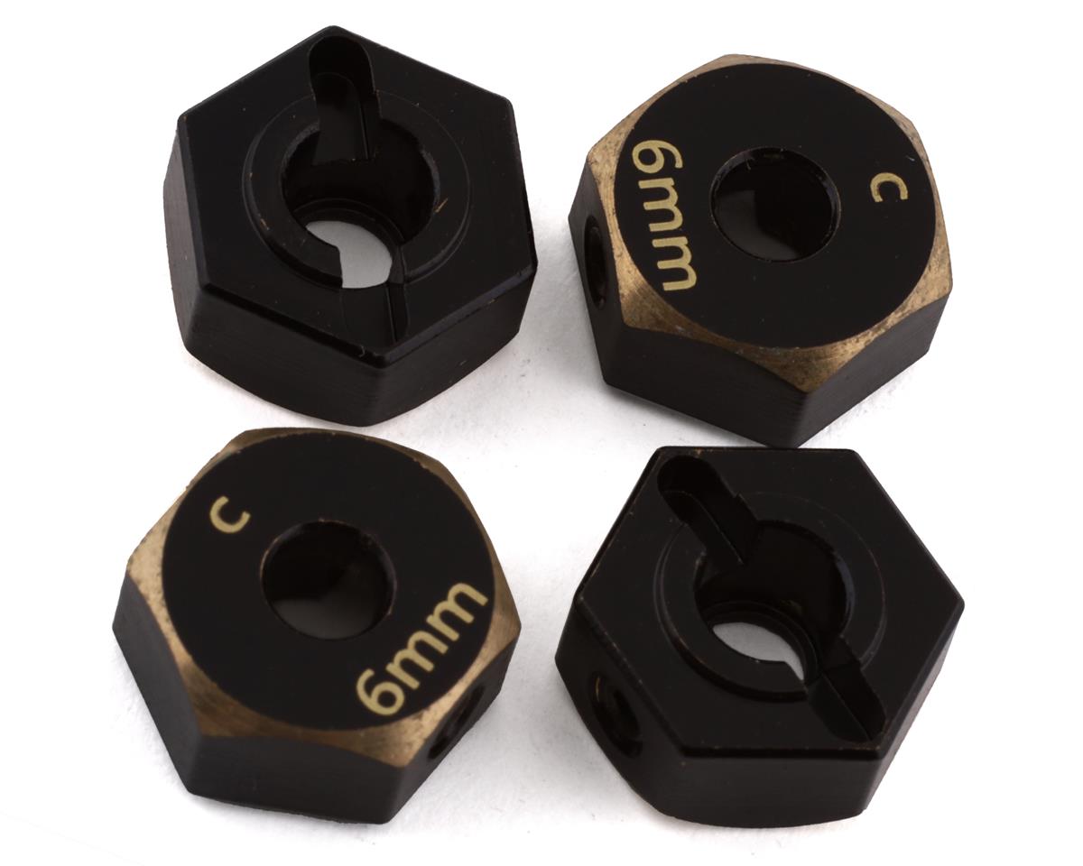 Samix MST CFX-W Brass Hex Adapter (4) (6mm)