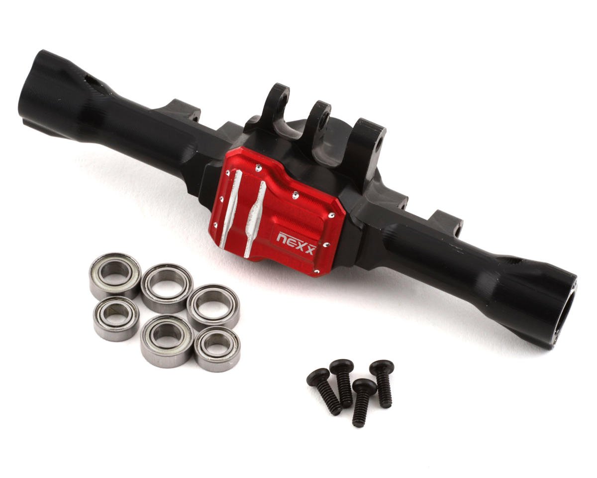 NEXX Racing Aluminum Rear Axle Housing for Traxxas TRX-4M (Black)